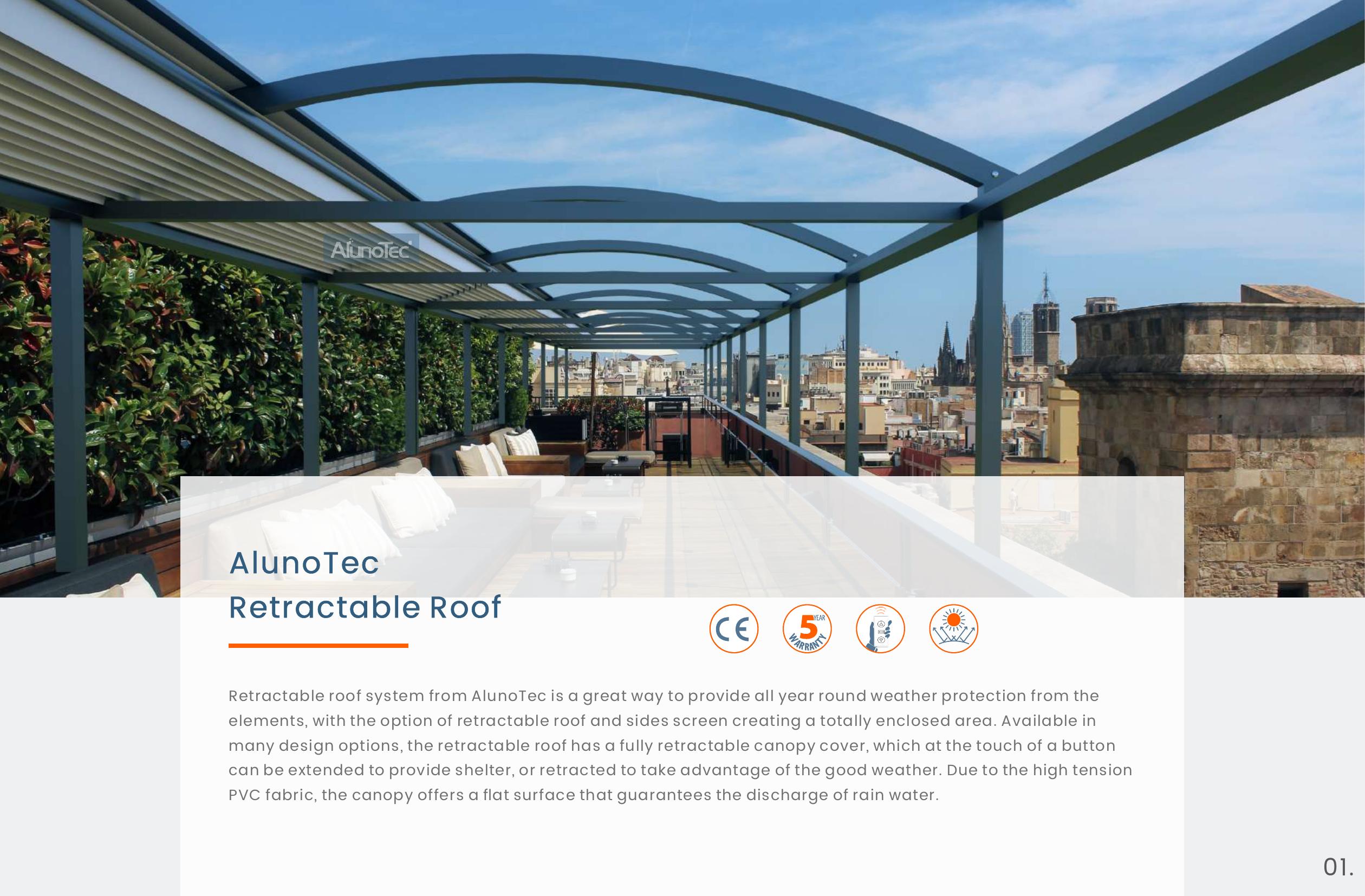PVC-S810 retractable roof